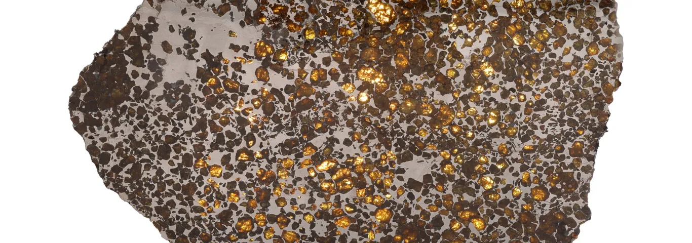 Meteorite with gold inclusions (Credit: MPS/T. Klawunn)