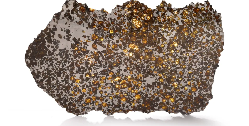 Meteorite with gold inclusions (Credit: MPS/T. Klawunn)