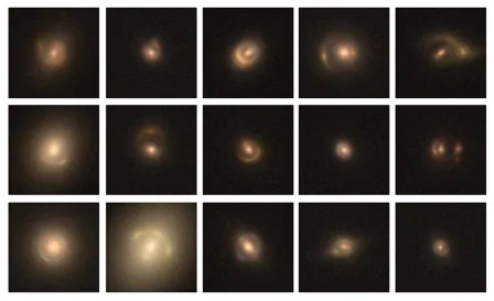 Examples of strong gravitational lenses. (NASA)