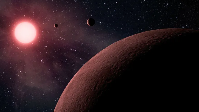 Astronomers using data from NASA's Kepler mission have discovered the three smallest planets yet detected orbiting a star beyond our sun. (Credit: NASA)