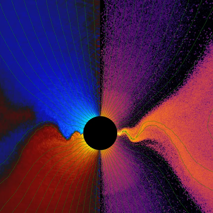 New simulations shed light on how orbiting matter falls into spinning black holes
